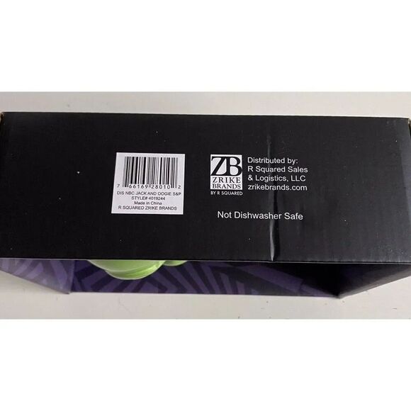 Disney Oogie Boogie And Jack Skellington Salt And Pepper Shakers Halloween NEW - Picture 8 of 9